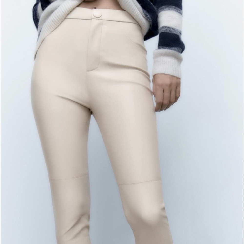 Sz. 28 Zara faux leather high rise legging